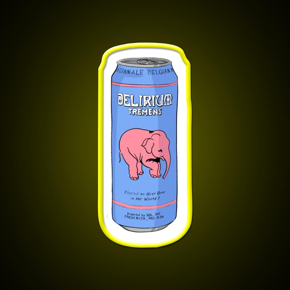Delirium Tremens Can Beer Bar Decor Led Neon Sign Rgb Color - LED neon sign view 7