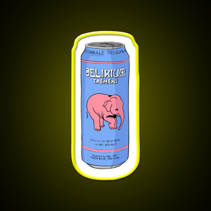 Delirium Tremens Can Beer Bar Decor Led Neon Sign Rgb Color - LED neon sign view 7