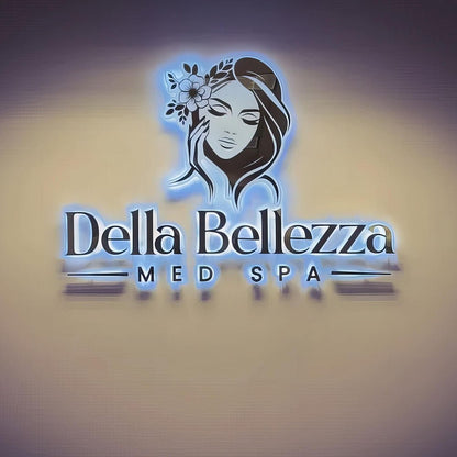 Della Bellezza Med Spa 3D Backlit Letters Business Metal Led Sign - Shineneon