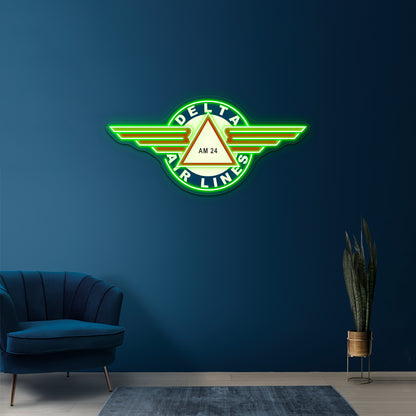 Delta Airlines Artwork Affordable Custom Neon Signs