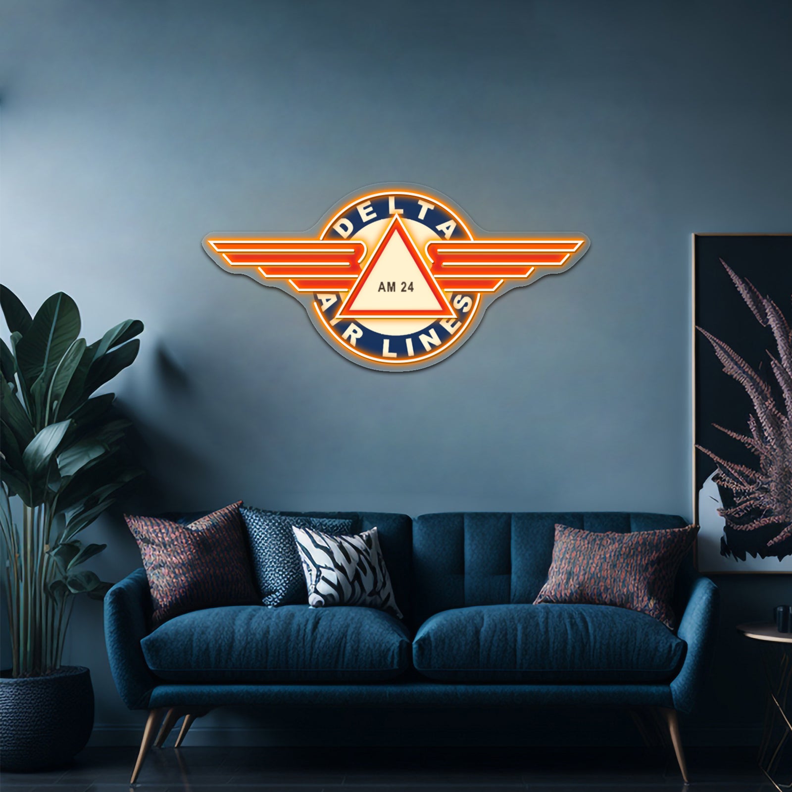 Delta Airlines Artwork Affordable Custom Neon Signs - LED neon sign view 6