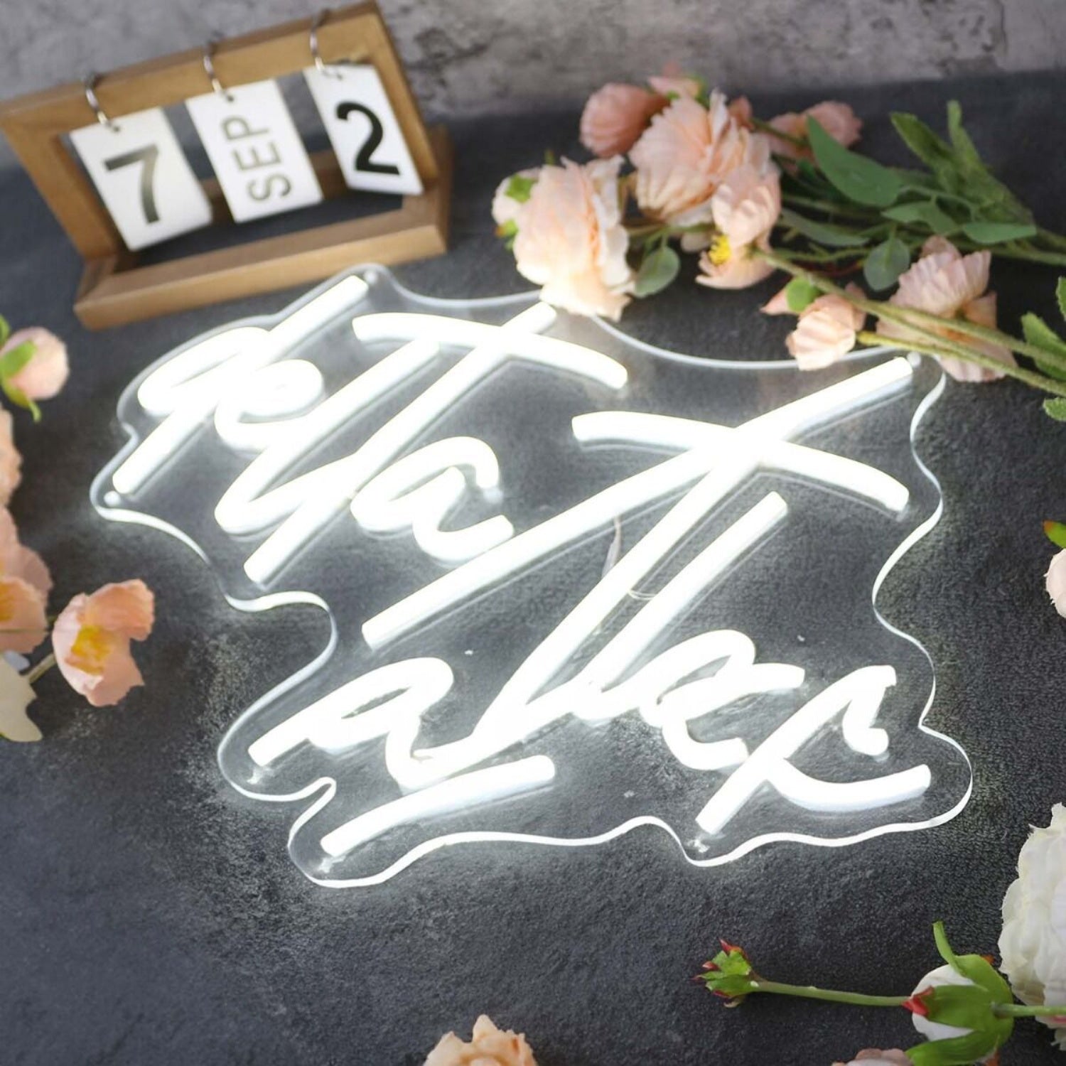 Delta Thc White Led Neon Sign - Shineneon