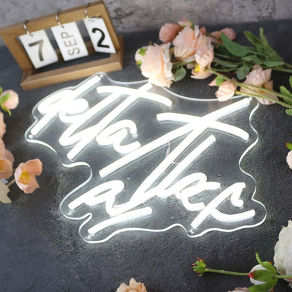 Delta Thc White Led Neon Sign - Shineneon