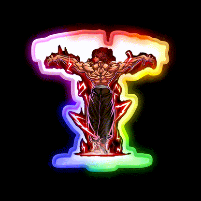 Demon Back Anabolic Apparel Gym Fitness Led Neon Sign Rgb Color