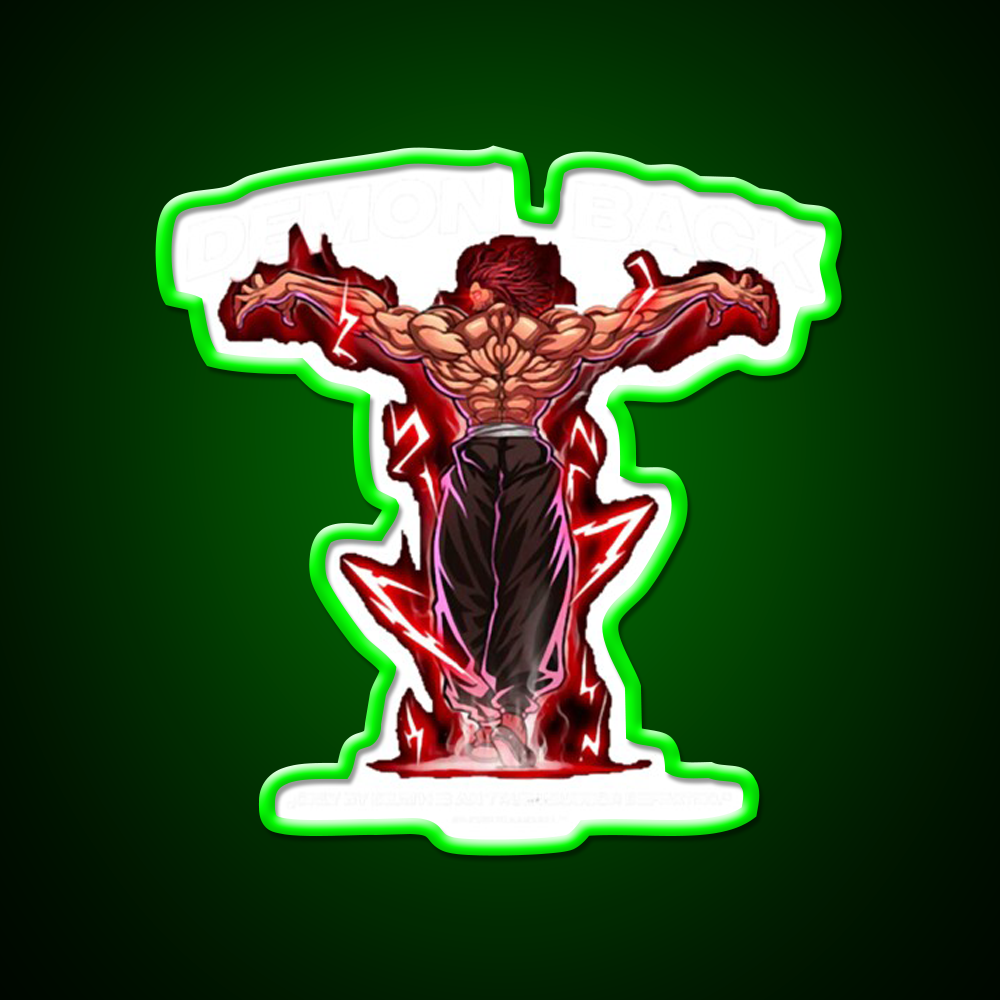 Demon Back Anabolic Apparel Gym Fitness Led Neon Sign Rgb Color