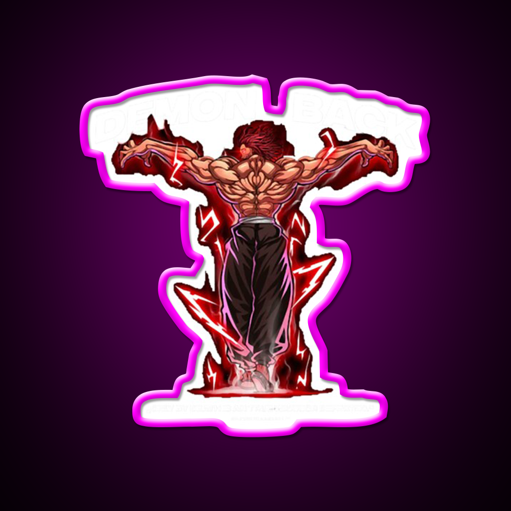 Demon Back Anabolic Apparel Gym Fitness Led Neon Sign Rgb Color