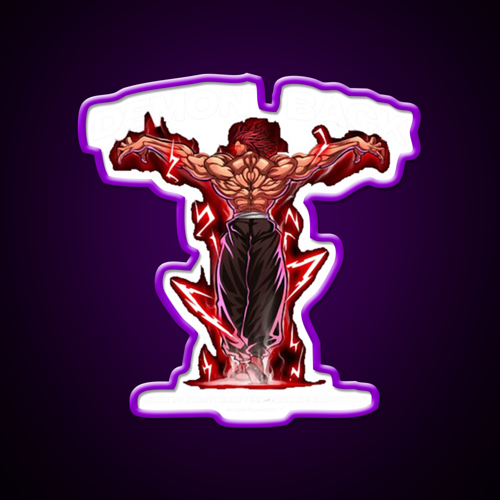 Demon Back Anabolic Apparel Gym Fitness Led Neon Sign Rgb Color