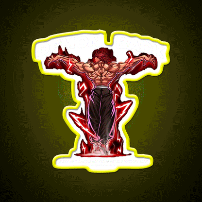 Demon Back Anabolic Apparel Gym Fitness Led Neon Sign Rgb Color