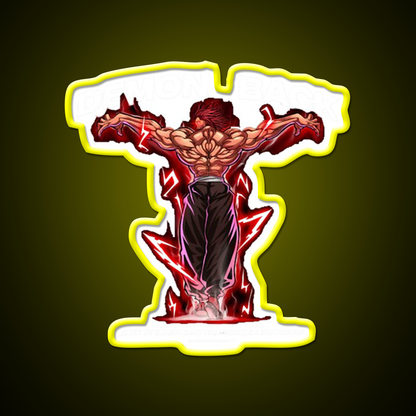 Demon Back Anabolic Apparel Gym Fitness Led Neon Sign Rgb Color