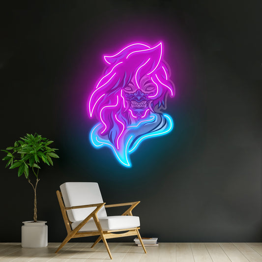 Demon Mascot Led Neon Sign Light Custom Led Signs