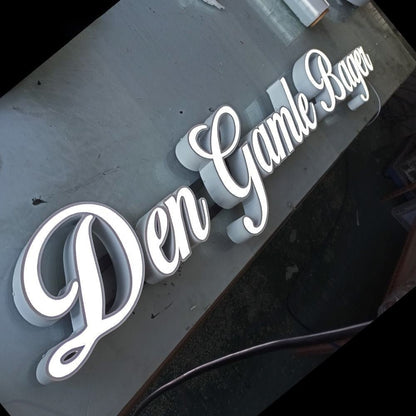Den Gamle Bager 3D Frontlit Channel Letters Led Light Sign - Shineneon