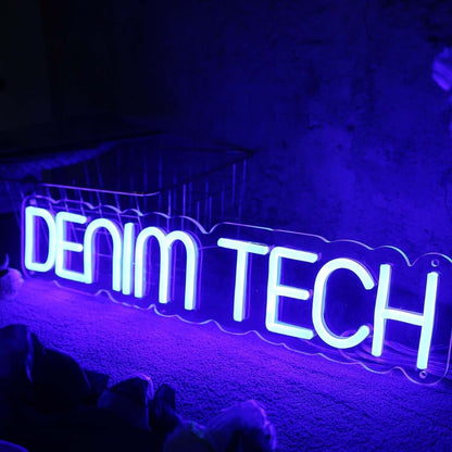 Denim Tech Blue Led Neon Sign - Shineneon