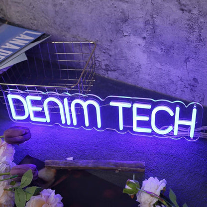 Denim Tech Blue Led Neon Sign - Shineneon