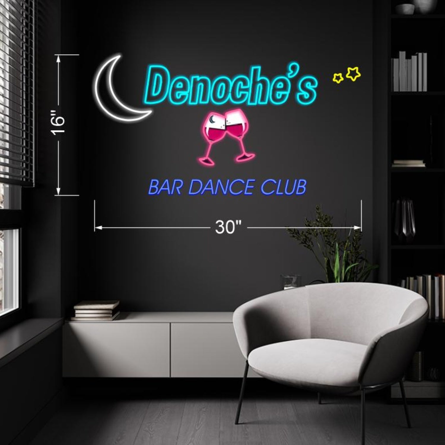 Denoches Bar Dance Club Led Neon Sign | Shineneon