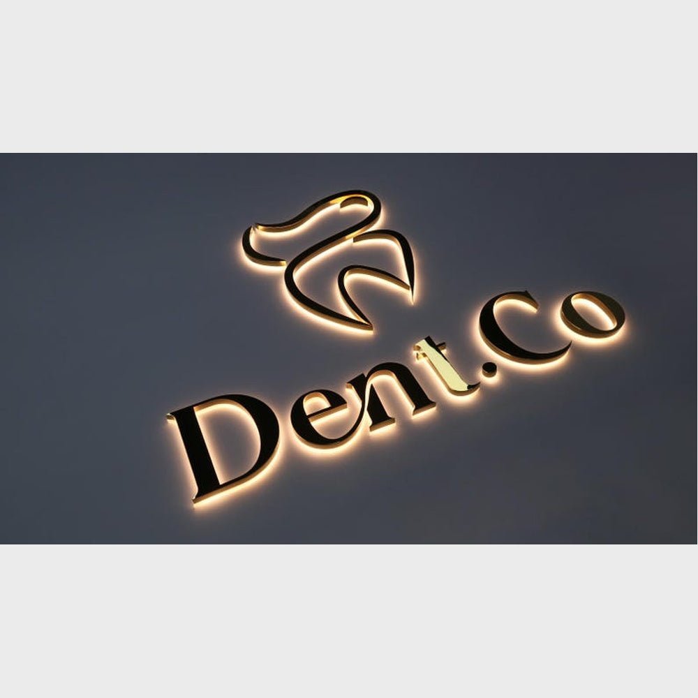 Dent Co 3D Backlit Channel Letters Led Light Sign - Shineneon