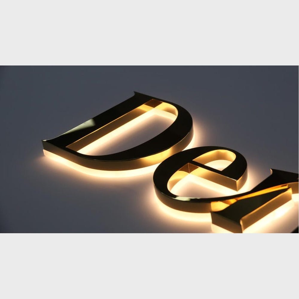 Dent Co Big Logo 3D Backlit Channel Letters Led Light Sign - Shineneon