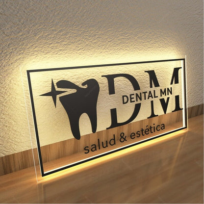 Dental Mn Studio Acrylic Business Logo Sign - Shineneon