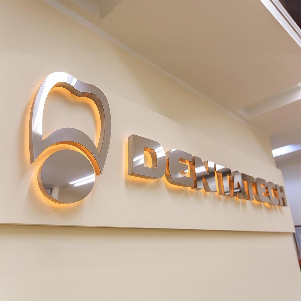Dentatech 3D Backlit Letters Business Metal Led Sign - Shineneon