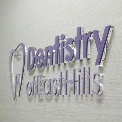 Dentistry Of Asthills 3D Backlit Letters Business Metal Led Sign - Shineneon