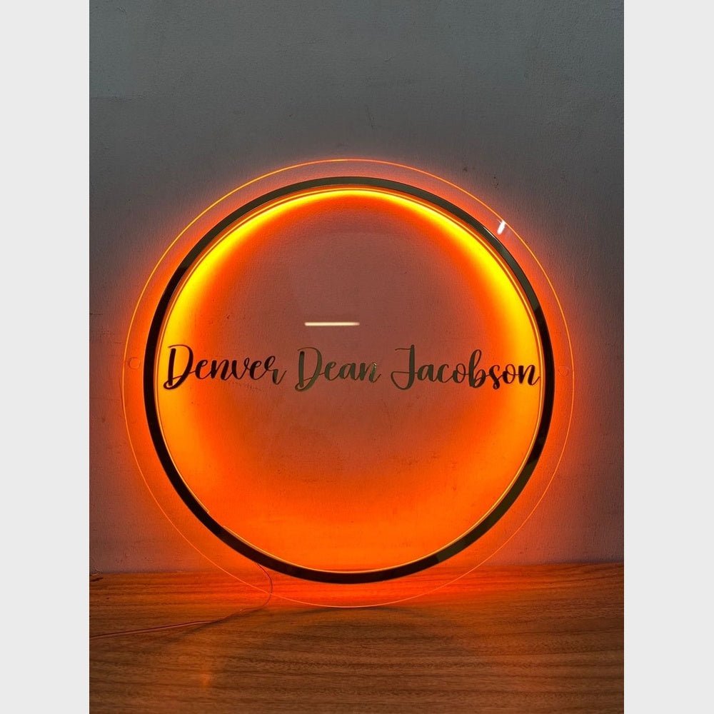Denver Dean Jacobson Acrylic Business Logo Sign - Shineneon