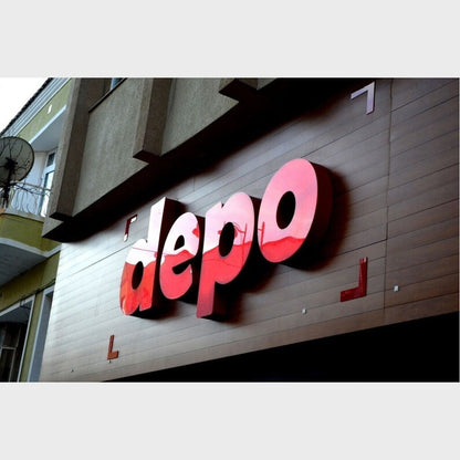 Depo 3D Frontlit Channel Letters Led Light Sign
