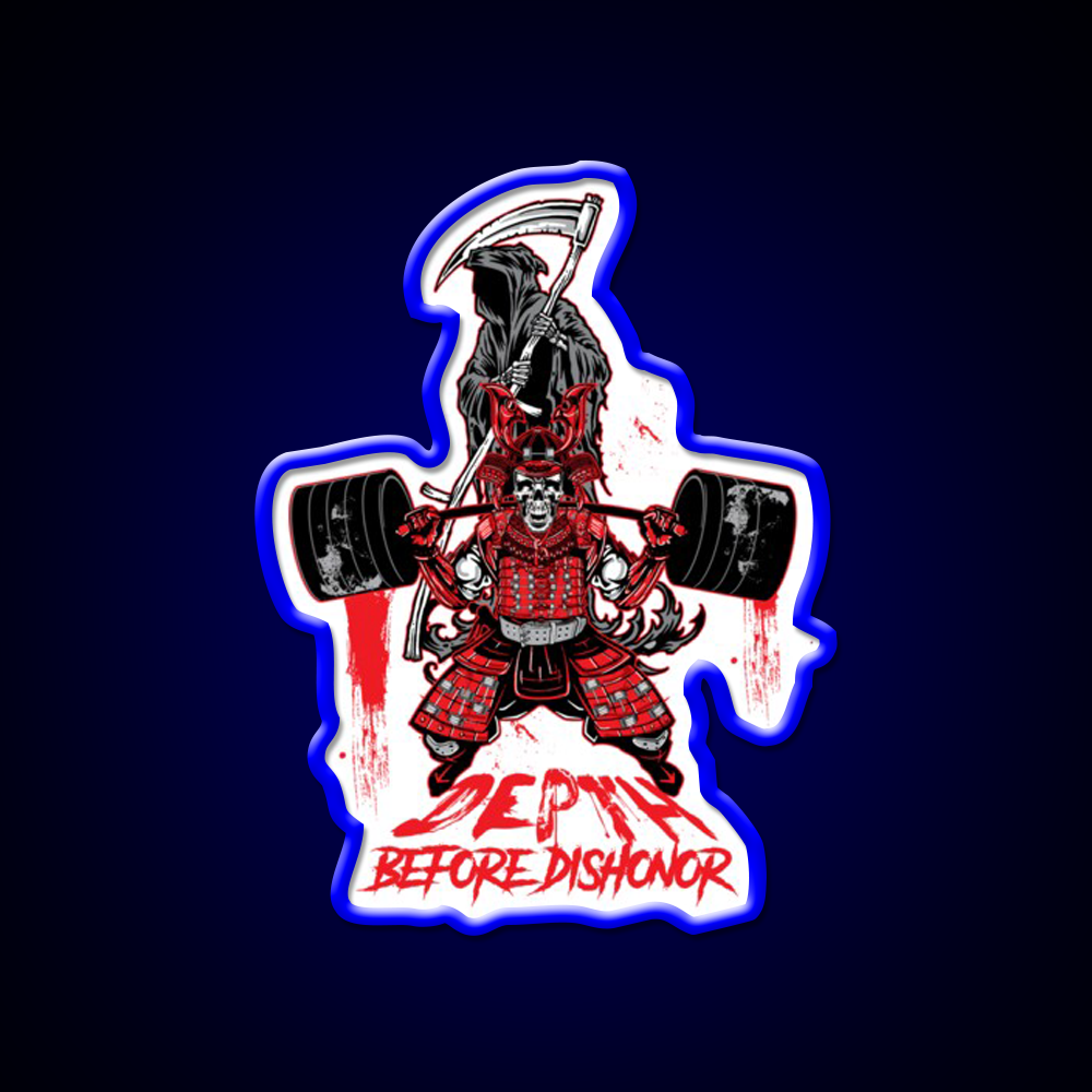 Depth Before Dishonor Gym Fitness Led Neon Sign Rgb Color