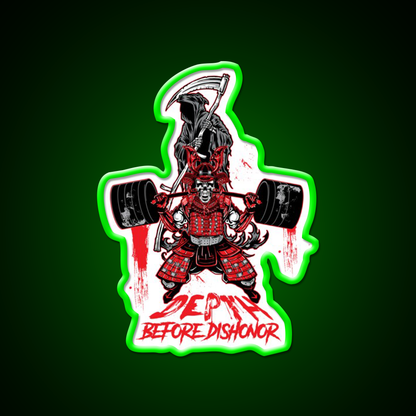 Depth Before Dishonor Gym Fitness Led Neon Sign Rgb Color