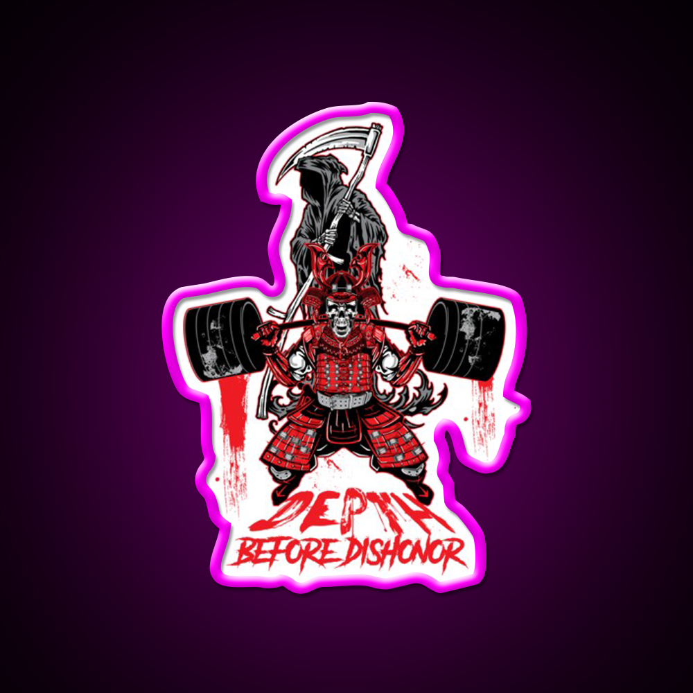 Depth Before Dishonor Gym Fitness Led Neon Sign Rgb Color