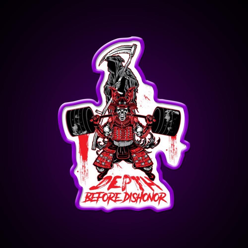 Depth Before Dishonor Gym Fitness Led Neon Sign Rgb Color