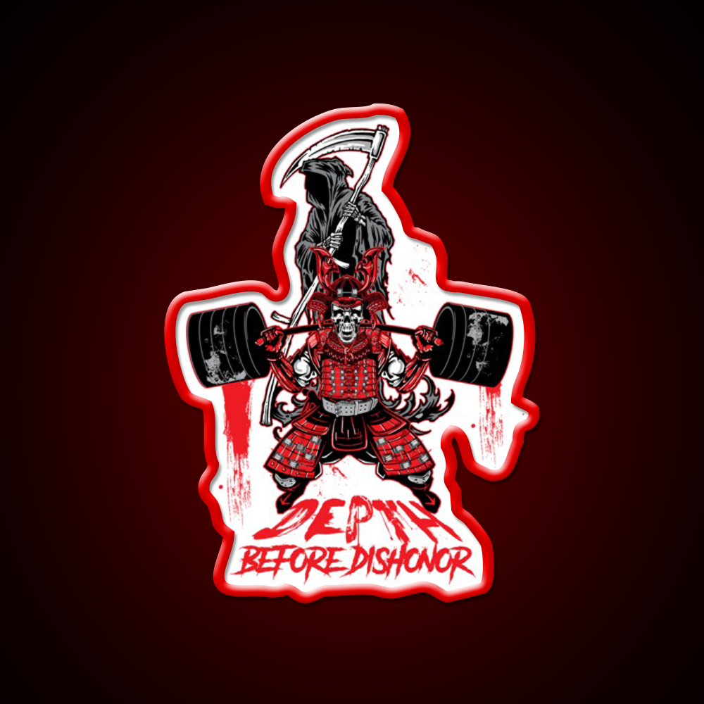 Depth Before Dishonor Gym Fitness Led Neon Sign Rgb Color