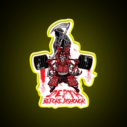 Depth Before Dishonor Gym Fitness Led Neon Sign Rgb Color