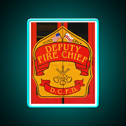 Deputy Fire Chief Asian Cultural Led Neon Sign Rgb Color - Size and dimension reference
