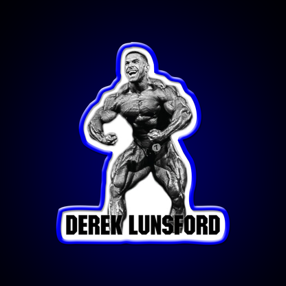 Derek Lunsford Most Muscular Bodybuilder Gym Fitness Led Neon Sign Rgb Color