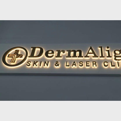 Dermalig Skin Clinic 3D Backlit Channel Letters Led Light Sign - Shineneon