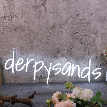 Derpy Sands White Led Neon Sign - Shineneon