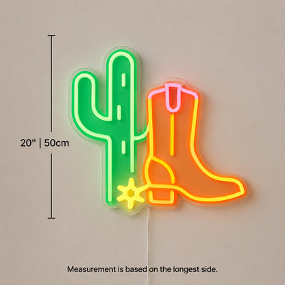 Desert Cactus Neon Sign LED Neon Sign size image