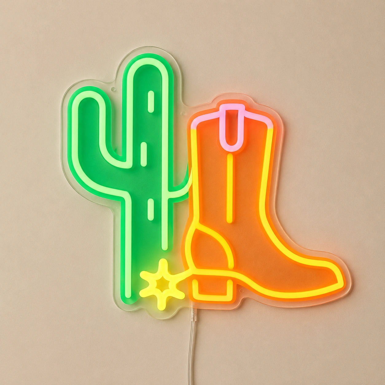 Desert Cactus Neon Sign LED Neon Sign main product image