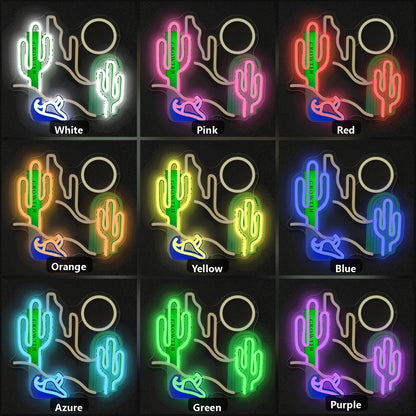Desert Cactus Plants Vintage LED Neon Sign - Shineneon