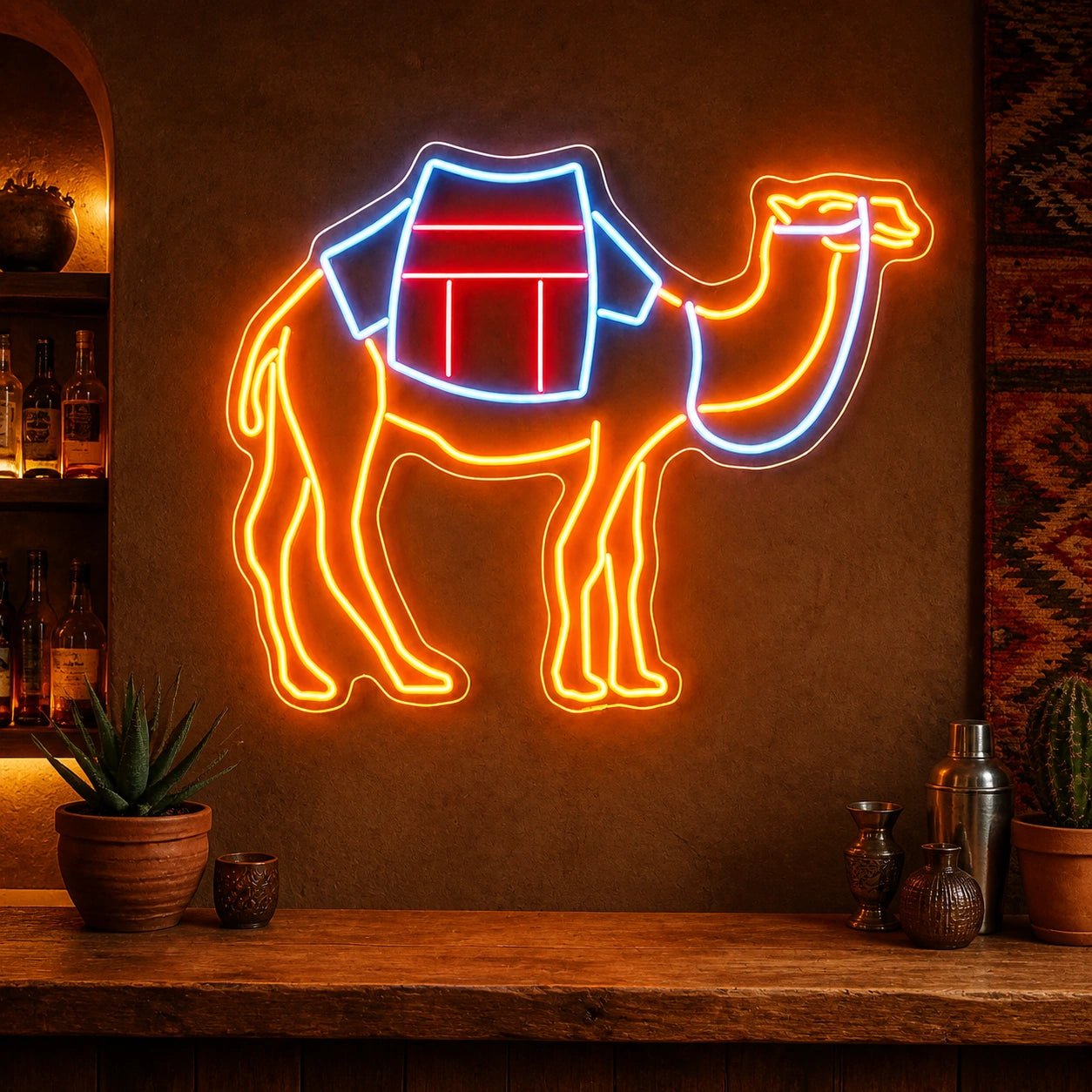 Desert Camel Living Room Vintage LED Neon Sign - Shineneon