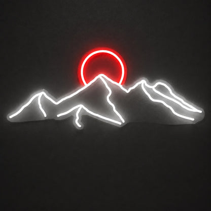 Desert Mountain Sunset Vintage LED Neon Sign main product image