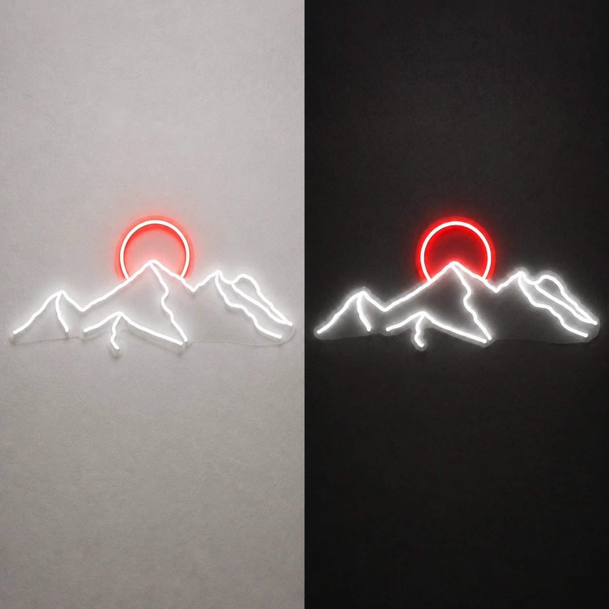 Desert Mountain Sunset Vintage LED Neon Sign - Shineneon