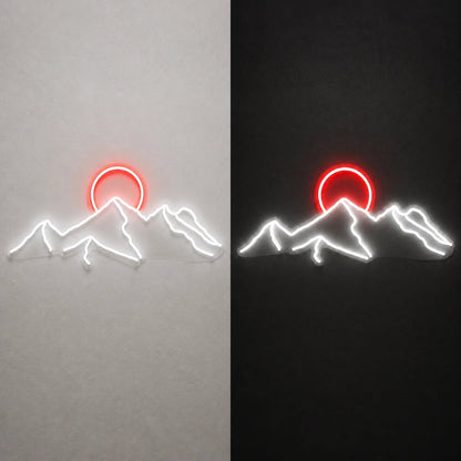 Desert Mountain Sunset Vintage LED Neon Sign - Shineneon