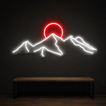 Desert Mountain Sunset Vintage LED Neon Sign - Shineneon