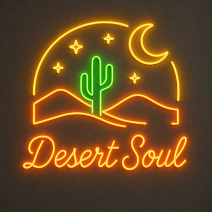 Desert Soul Night Vintage LED Neon Sign - Shineneon