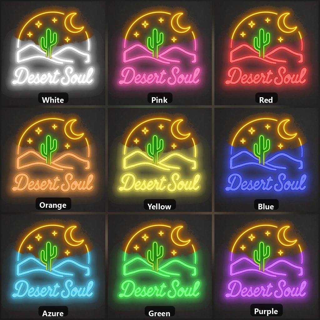 Desert Soul Night Vintage LED Neon Sign - Shineneon