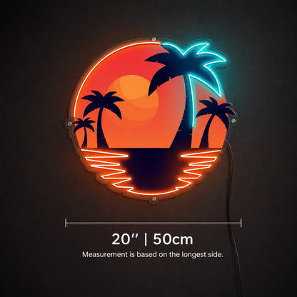 Desert Sunset Neon Sign LED Neon Sign size image