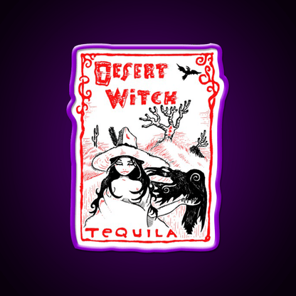 Desert Witch Tequila Party Drink Tequila Led Neon Sign Rgb Color - Shineneon