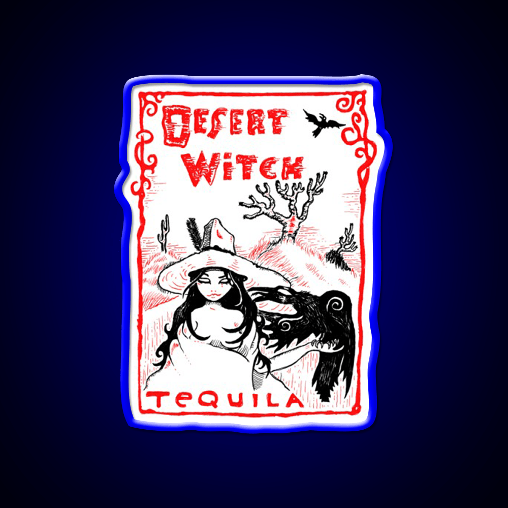 Desert Witch Tequila Party Drink Tequila Led Neon Sign Rgb Color - Shineneon