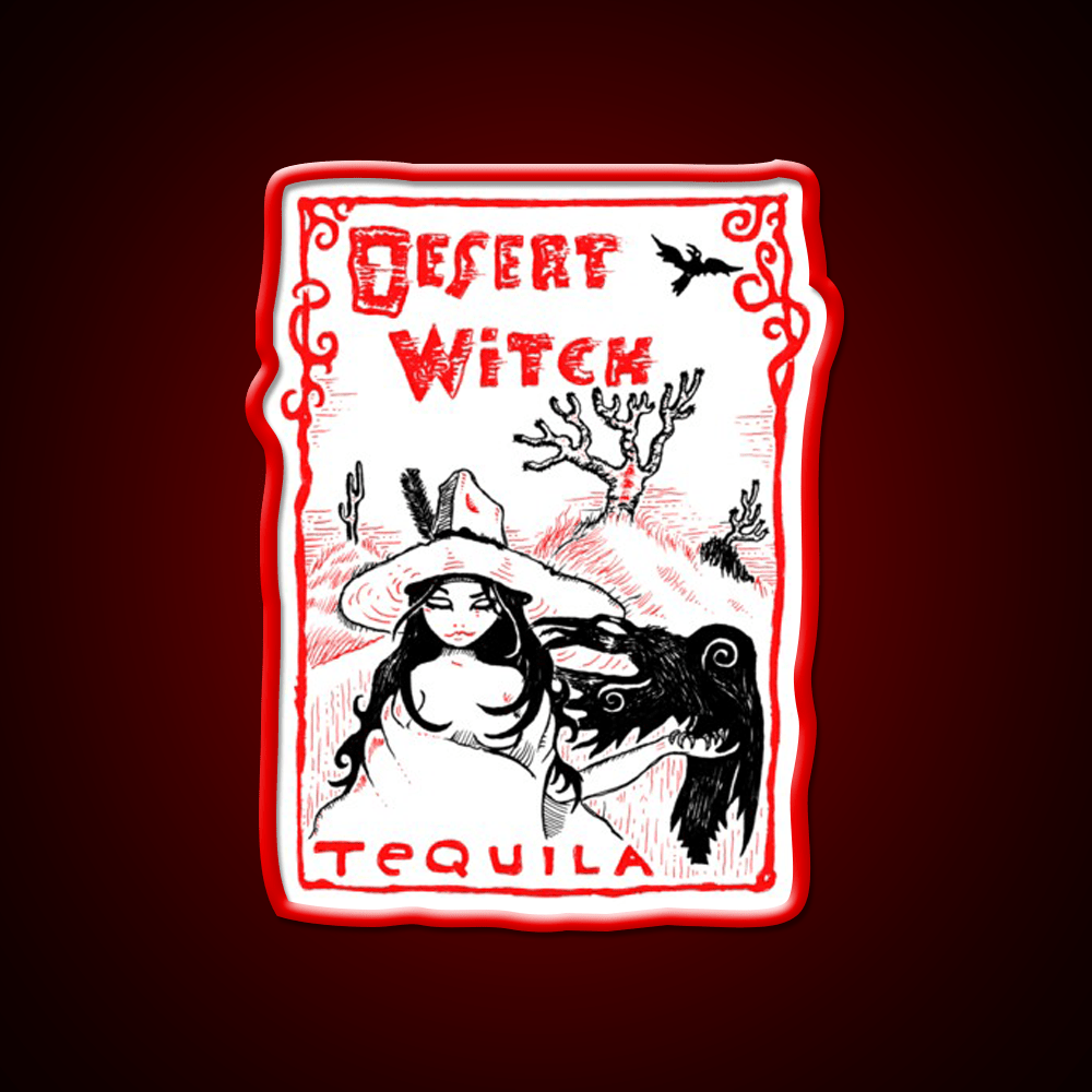 Desert Witch Tequila Party Drink Tequila Led Neon Sign Rgb Color - Shineneon