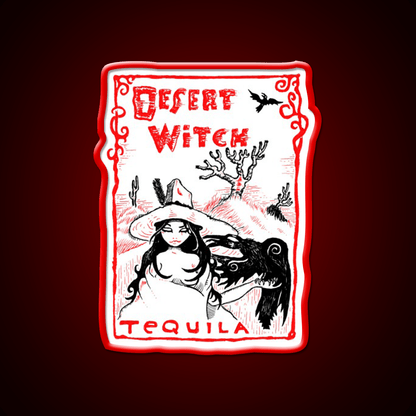 Desert Witch Tequila Party Drink Tequila Led Neon Sign Rgb Color - Shineneon